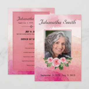 Memorial Funeral Card