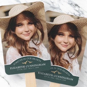 Memorial Funeral Classic Custom Photo Remembrance Hand Fan