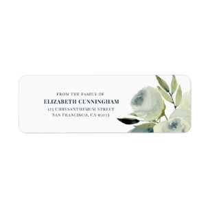 Memorial Funeral Modern Watercolor Adresse de reto