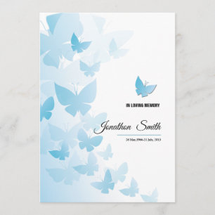 Memorial Funeral Program Card