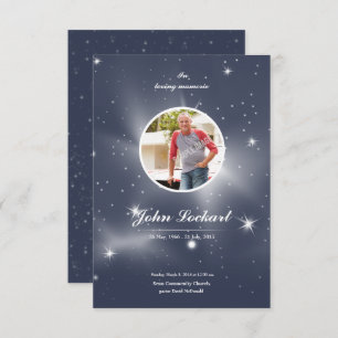 Memorial Funeral Program Card