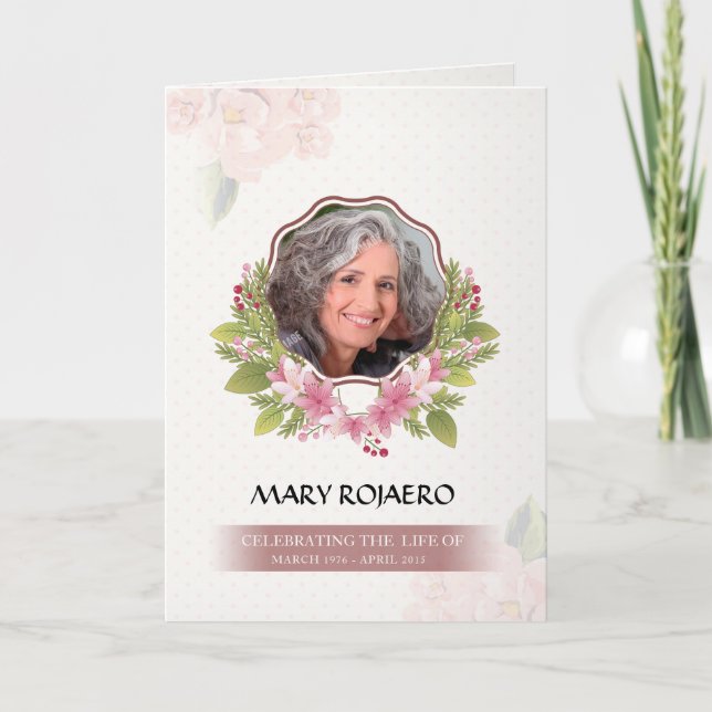 Memorial Funeral Program Template (Front)