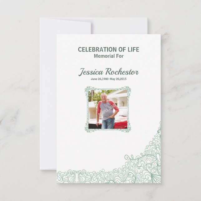 Memorial Funeral Program Template (Front)