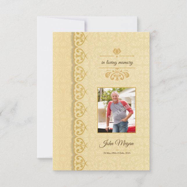 Memorial Funeral Program Template (Front)