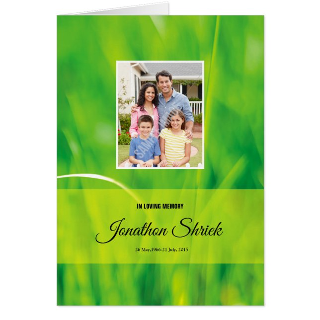 Memorial Funeral Program Template (Front)