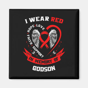 Memorial Gifts For Loss Of Godson Heart Disease Aw Magnet