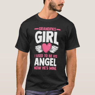 Memorial Grandpa's Girl I Used To Be His Angel Now T-Shirt