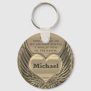 Memorial Heart with Name Keychain