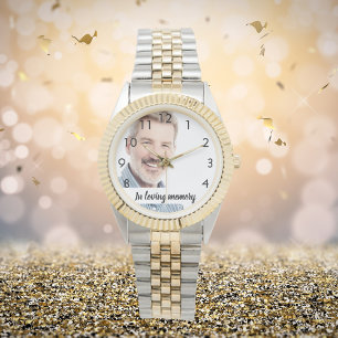 Memorial husband photo watch
