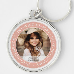 Memorial In Loving Memory Classic Custom Photo Keychain
