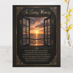 Memorial In Loving Memory Comfort Card