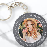 Memorial In Loving Memory Modern Custom Photo Keychain<br><div class="desc">This simple and modern design is composed of serif typography and add a custom photo. "In Loving Memory" encircles the custom photo of your loved one.</div>