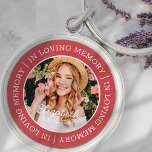 Memorial In Loving Memory Modern Custom Photo Keychain<br><div class="desc">This simple and modern design is composed of serif typography and add a custom photo. "In Loving Memory" encircles the custom photo of your loved one.</div>