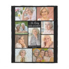 Memorial IN LOVING MEMORY Photo Collage Black