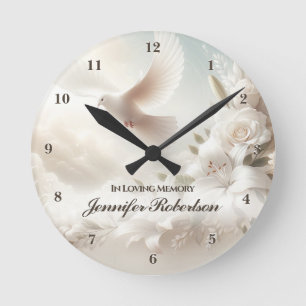 Memorial in Loving Memory  Round Clock