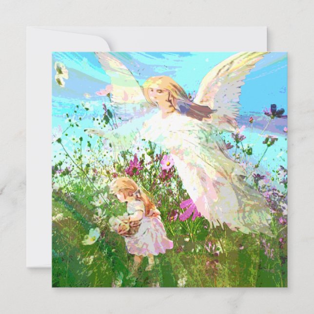 Memorial Invitation | Guardian Angel (Front)