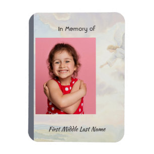Memorial Keepsake Angel Reaching out Magnet