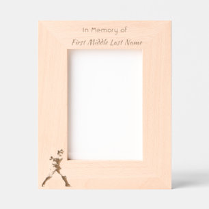 Memorial Keepsake Baseball Softball  Etched Frames