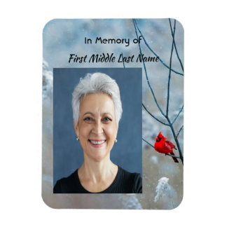 Memorial Keepsake Cardinal Red Bird Magnet
