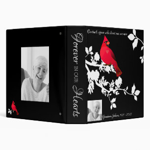 Memorial Keepsake Cardinals Appear Photo Book  Binder