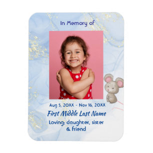 Memorial Keepsake Cute Little Mouse Children   Magnet