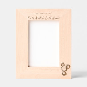 Memorial Keepsake Cute Mouse Children   Etched Frames