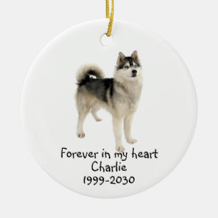 Memorial Keepsake Dog Pet Animal  Ceramic Ornament