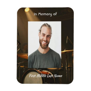 Memorial Keepsake Drummer Drums Band  Magnet