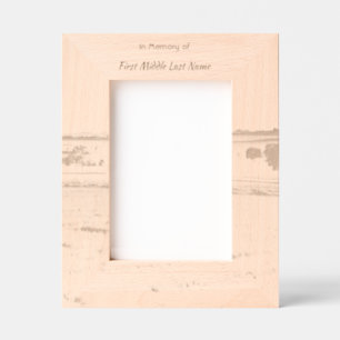 Memorial keepsake Farm Crop Prairie Etched Frames