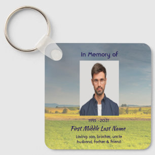 Memorial Keepsake Farm Crop Prairie Keychain
