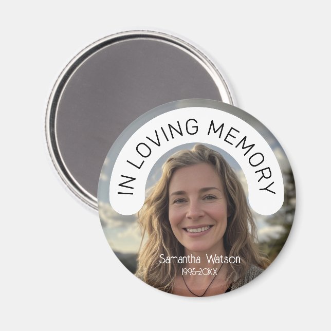 Memorial Keepsake In Loving Memory Magnet (Front/Back)