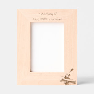 Memorial Keepsake Kayaking Sport  Etched Frames