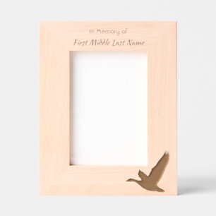 Memorial Keepsake Lake Geese Birds Etched Frames