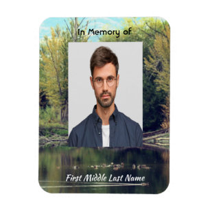 Memorial Keepsake Lake Pond Park Ducks  Magnet
