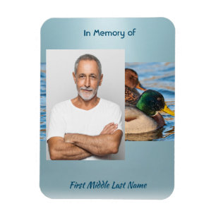 Memorial Keepsake Mallard Ducks Bird Magnet