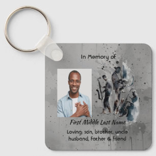 Memorial Keepsake Music Jazz Band Keychain