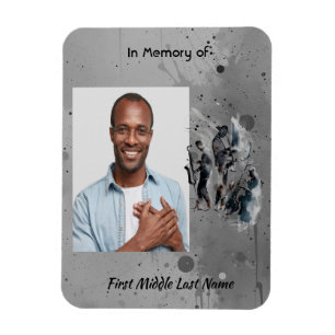 Memorial Keepsake Music Jazz Band Magnet