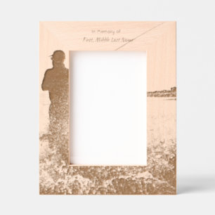 Memorial Keepsake Ocean Fly Fishing Fisherman Etched Frames