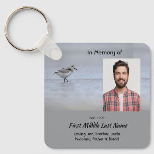  Memorial Keepsake Sandpiper Shore Bird  Keychain