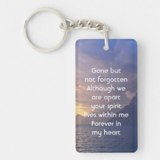  Memorial Keepsake Sea Sky Cloud Island  Keychain