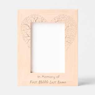 Memorial Keepsake Tree Life Heart Love Etched Frames