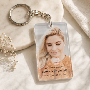 Memorial Keychain   Remembrance Keepsake Gift