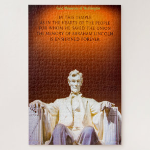 Mémorial Lincoln Washington. Puzzle