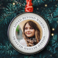 Memorial Loved Beyond Words Elegant Chic Photo
