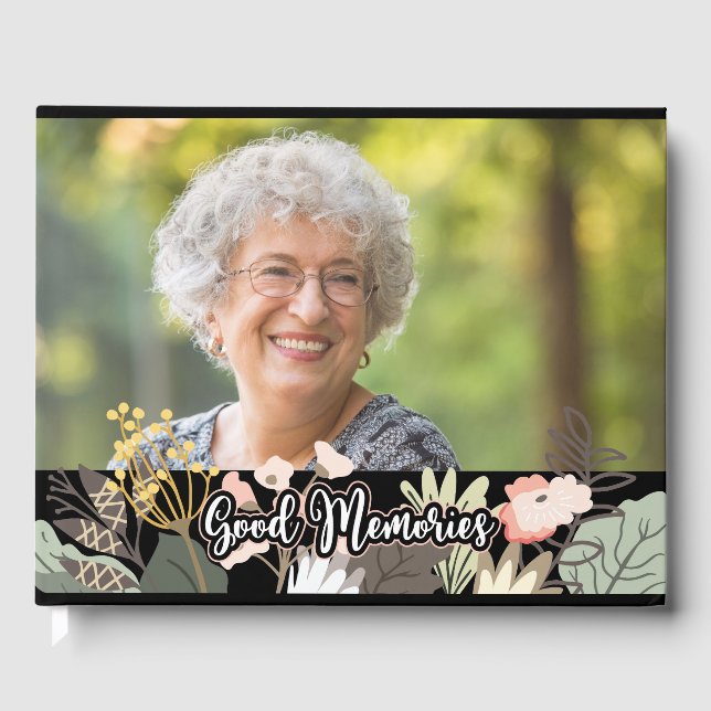 Memorial Loving Memory Funeral Celebration Of Life Guest Book (Front)