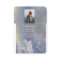Memorial Memory Card Hummingbird White Flowers
