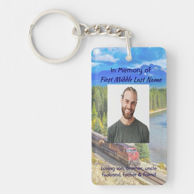 Memorial Memory Card Train Rail Tram Railway (Devant)