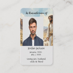 Memorial Memory Pocket Card Lord Shepherd