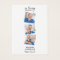Memorial Modern 3 Photo Funeral Prayer Bookmark