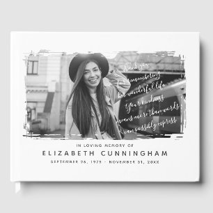 Memorial Modern and Simple Photo Frame Guest Book